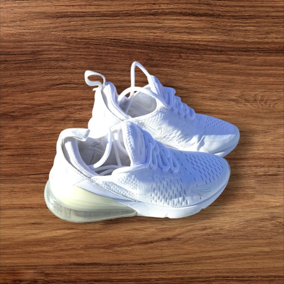 Women's Nike Air Max 270 Triple White - Picture 1 of 16